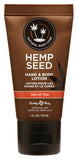 Hemp Seed Hand and Body Lotion - Travel Size