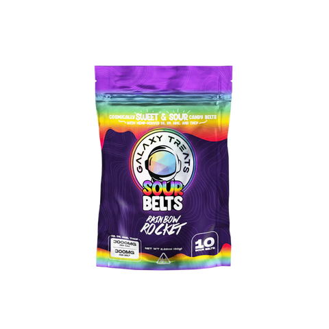SOUR BELTS - Rainbow Rocket D8 D9 HHC THCP Extra Strength
