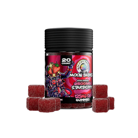 legal High Potency 2500mg Starberry ∆8 Gummies 20CT