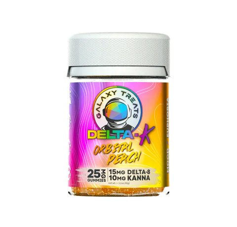 legal ∆8 K Orbital Peach Gummies (20CT)